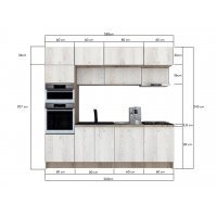 Bucatarie ZONE 260 FRONT PAL K002 / decor K010